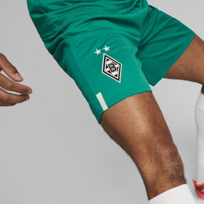 Borussia M Nchengladbach 22-23 Replica Shorts Menn Puma På Tilbud Peppergrønn
