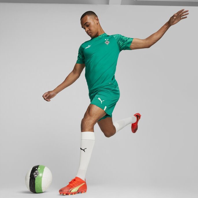 Borussia M Nchengladbach 22-23 Replica Shorts Menn Puma På Tilbud Peppergrønn