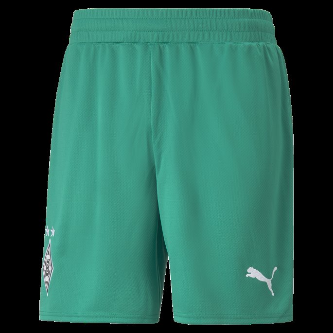 Borussia M Nchengladbach 22-23 Replica Shorts Menn Puma På Tilbud Peppergrønn