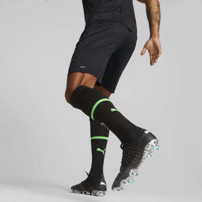 Svart-fantom Svart-grønn Borussia M Nchengladbach 22-23 Replica Shorts Menn Puma På Tilbud