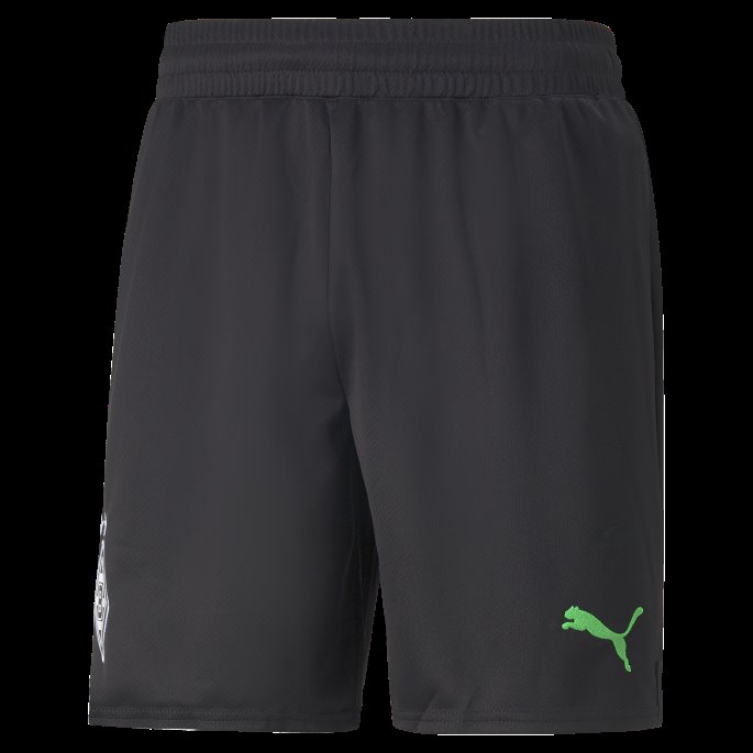 Svart-fantom Svart-grønn Borussia M Nchengladbach 22-23 Replica Shorts Menn Puma På Tilbud