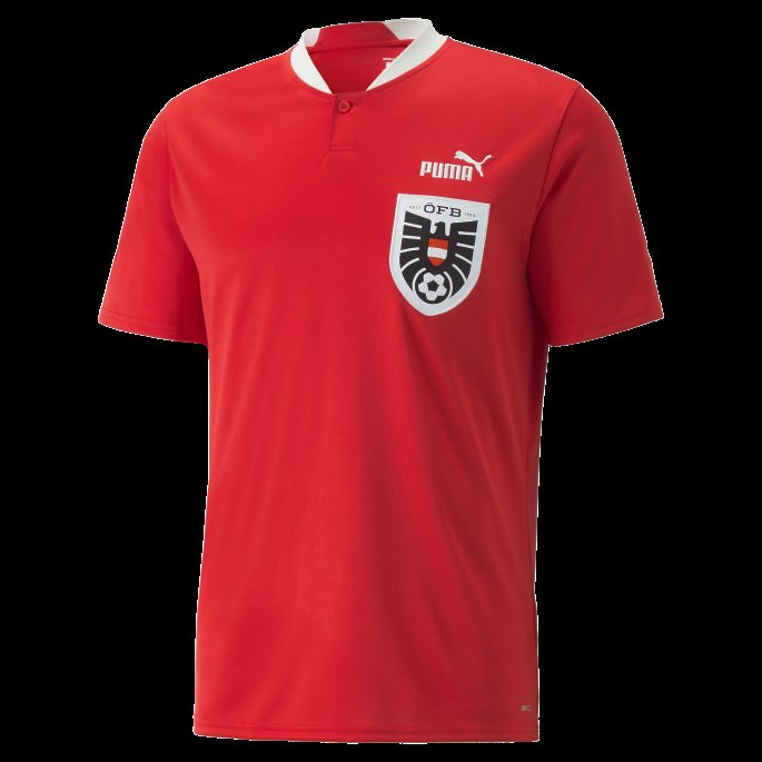 Puma På Tilbud Rød-hvit Austria Hjemme 22-23 Replica Jersey Herre