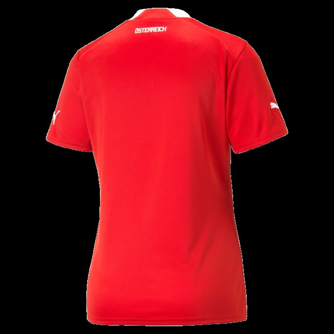 Puma På Salg Austria Home 22-23 Replica Jersey Dame Rød-hvit