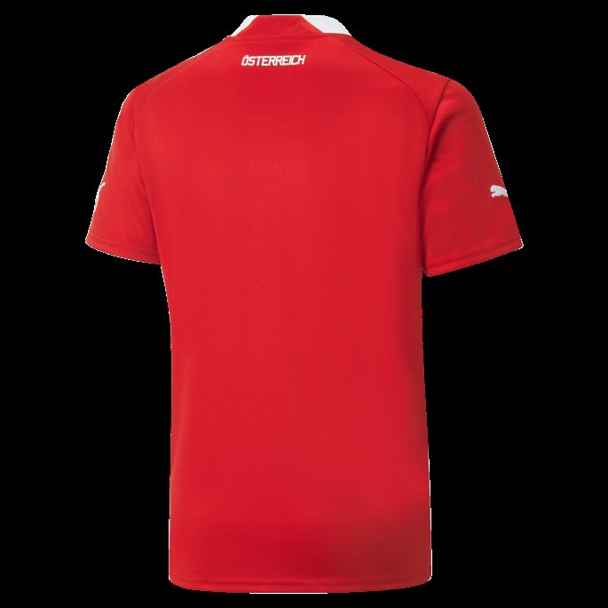 Puma På Salg Rød-hvit Austria Hjemme 22-23 Replika Jersey Ungdom