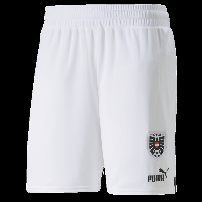 Hvit-svart Puma På Salg Austria Home 22-23 Replica Shorts Herre