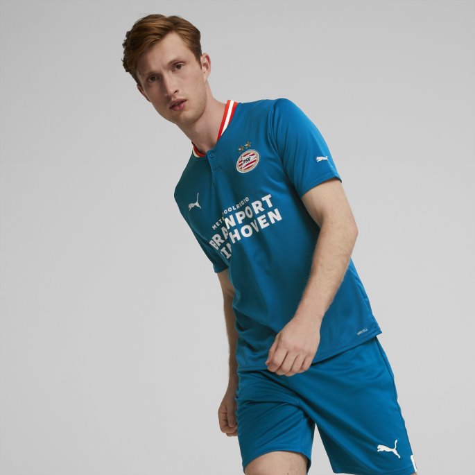Psv Eindhoven Tredje 22-23 Replica Jersey Menn Puma På Tilbud Mykonos Blå-rød-hvit