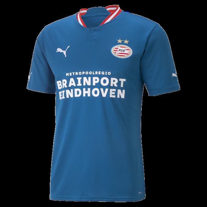 Psv Eindhoven Tredje 22-23 Herre Kopi Jersey Mykonos Blå-rød-hvit Puma På Salg