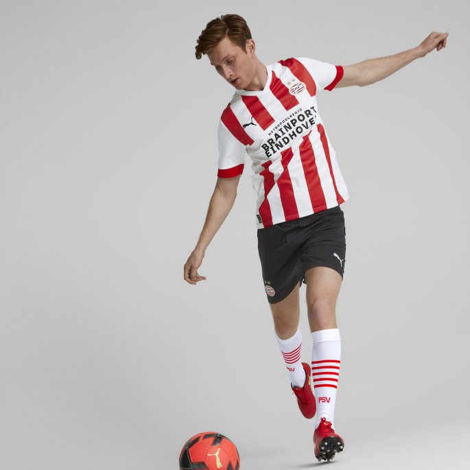 Puma På Tilbud Psv Eindhoven 22-23 Replica Shorts Herre Sort-hvit