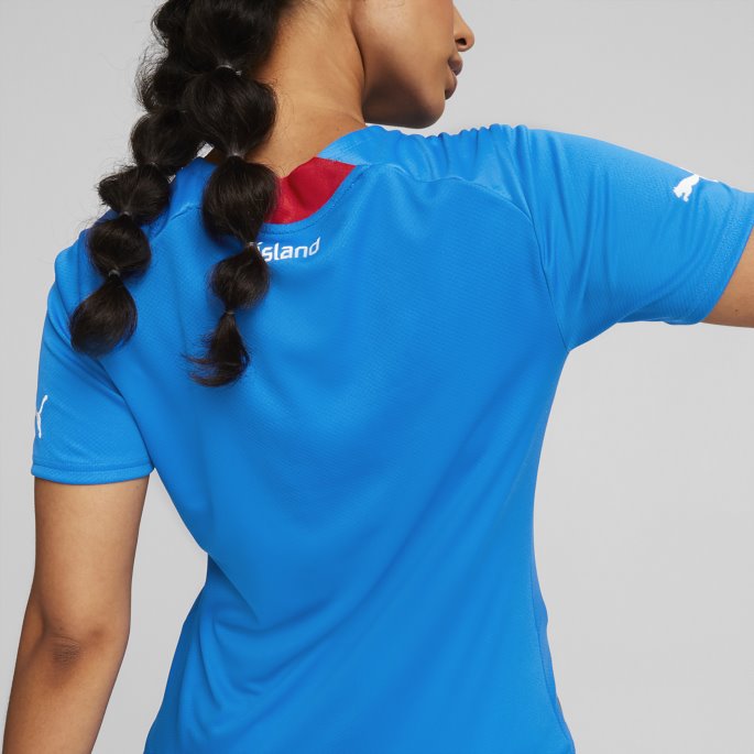 Elektrisk Blå Limonade Puma På Salg Iceland Home 22-23 Replica Jersey Women