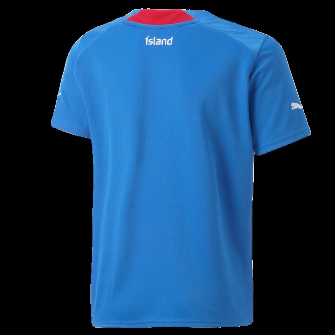 Elektrisk Blå Limonade Puma På Salg Island Hjemme 22-23 Replika Jersey Ungdom