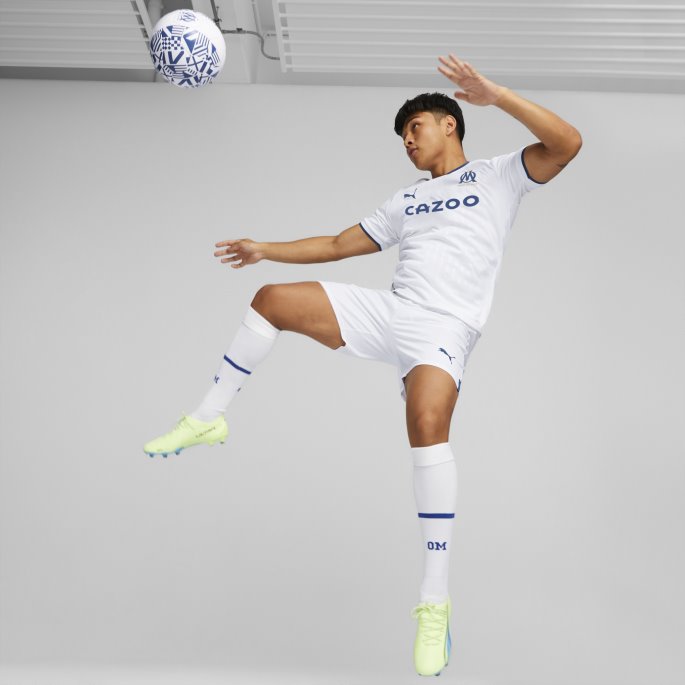 Hvit-limoges Puma På Salg Olympique De Marseille Hjemme '22-'23 Herre Kopi Jersey