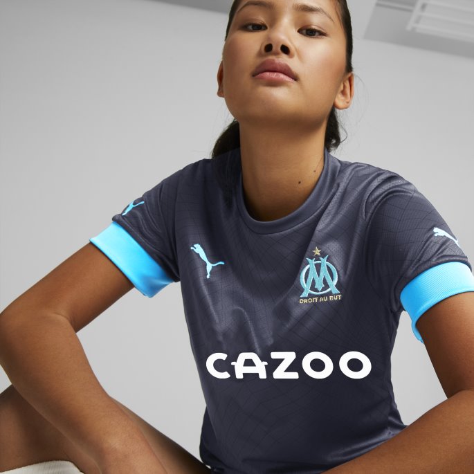 Puma På Salg Olympique De Marseille Borte 22-23 Replica Jersey Kvinner Parisian Night-Azure Blue