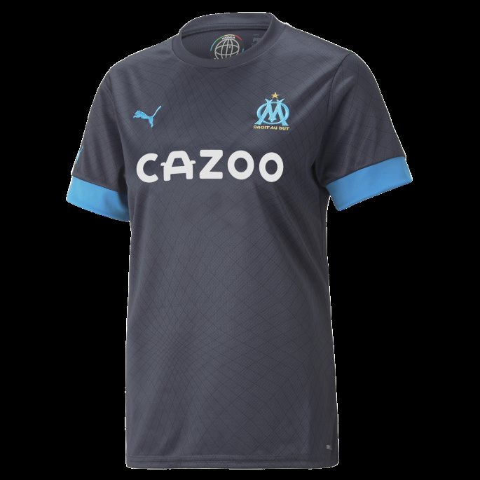 Puma På Salg Olympique De Marseille Borte 22-23 Replica Jersey Kvinner Parisian Night-Azure Blue
