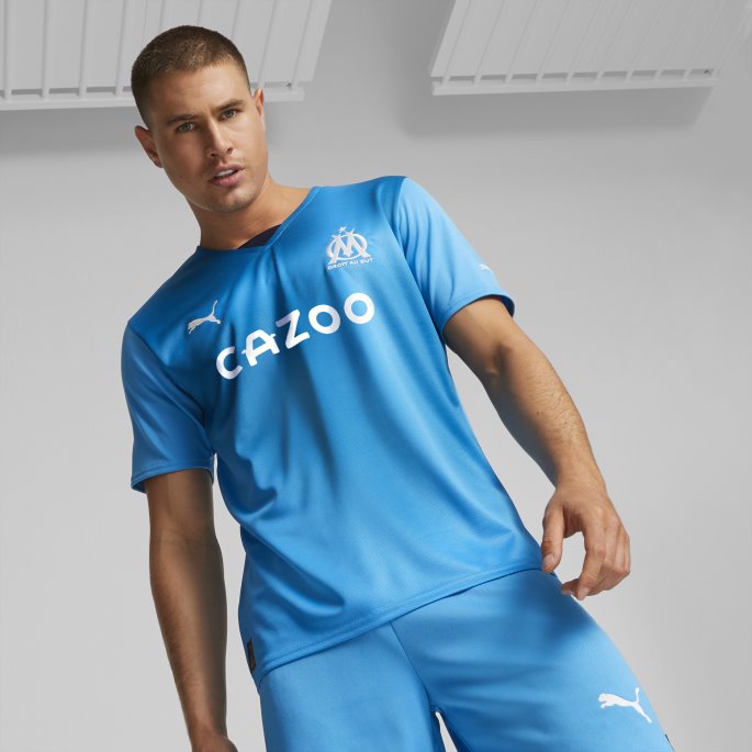 Puma På Salg Azurblå Olympiske Marseille Tredje 22-23 Kopi Jersey Herre