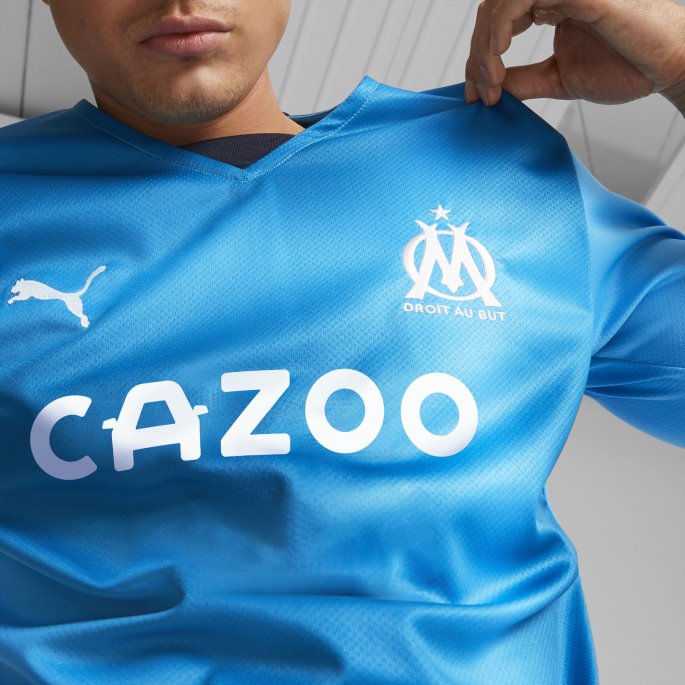 Olympique De Marseille Tredje '22-'23 Herrekopitrøye Blå Asurblå Puma På Salg