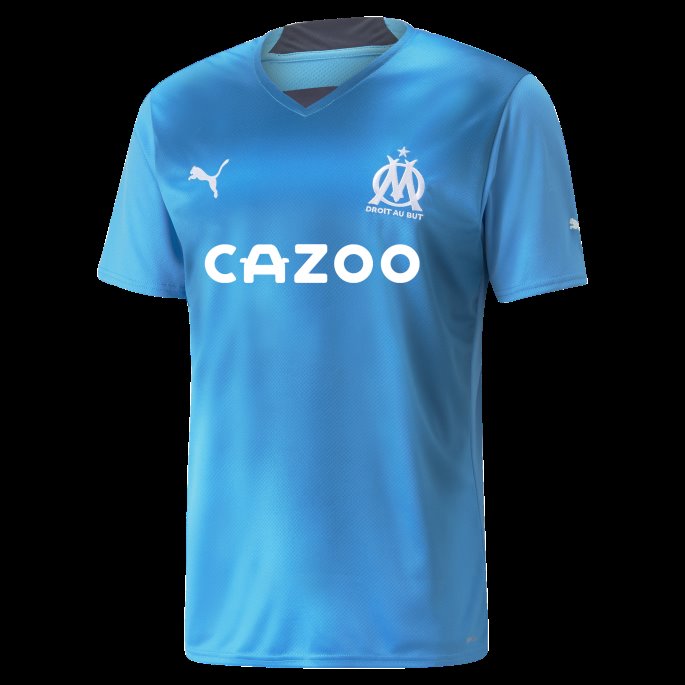 Olympique De Marseille Tredje '22-'23 Herrekopitrøye Blå Asurblå Puma På Salg