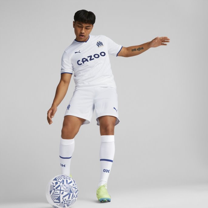 Olympique De Marseille 22-23 Replica Shorts Menn Puma På Salg Hvit-limoges