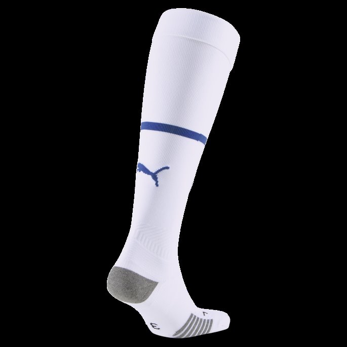 Hvit-limoges Puma På Salg Olympique De Marseille Fotball Banded Replica Sokker Menn
