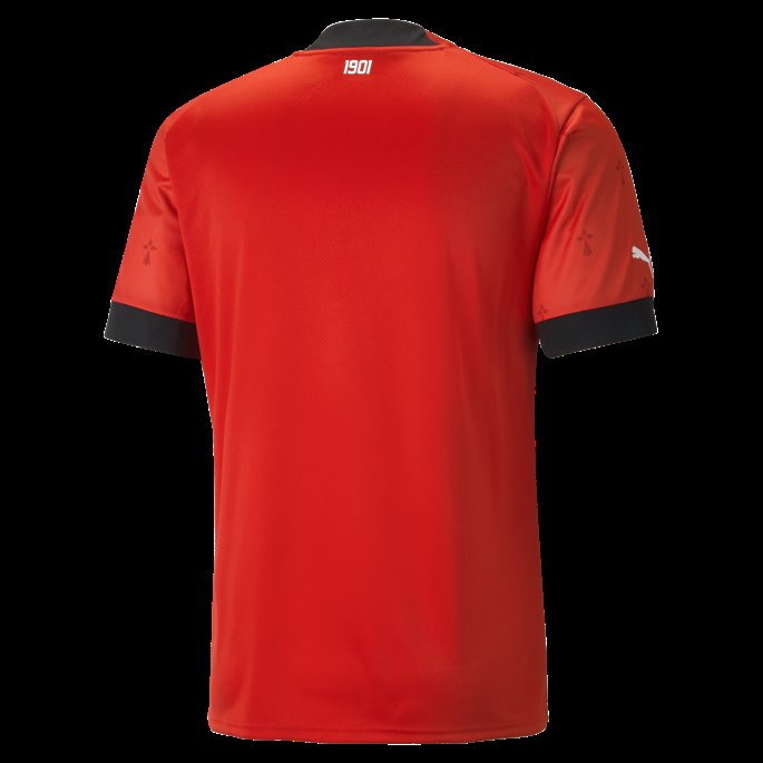 Puma På Salg Stadion Rennais F.c. Hjemme 22-23 Replica Jersey Menn Rød-svart