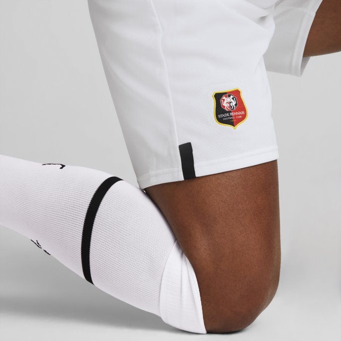 Stade Rennais F.c. 22-23 Replica Shorts Menn Puma På Tilbud Hvit-svart