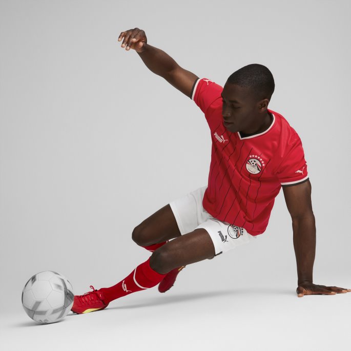 Egypt 22-23 Replica Shorts Menn Hvit-svart Puma På Salg