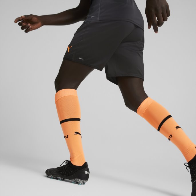 Puma På Salg Valencia Cf 22-23 Replica Shorts Menn Svart-neon Sitrus