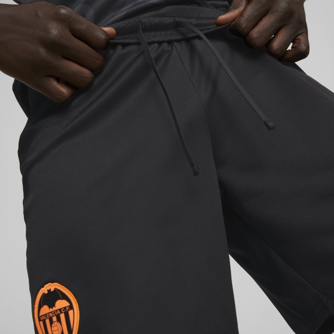 Puma På Salg Valencia Cf 22-23 Replica Shorts Menn Svart-neon Sitrus