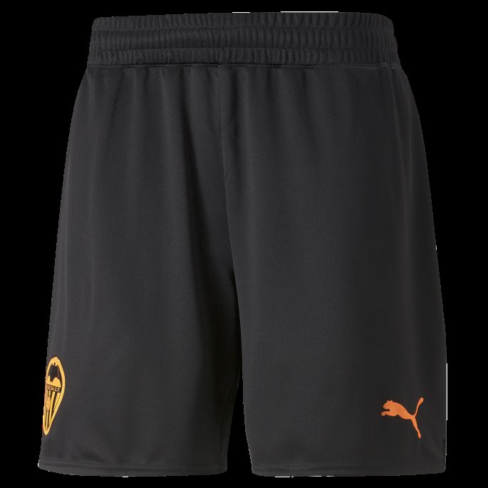 Puma På Salg Valencia Cf 22-23 Replica Shorts Menn Svart-neon Sitrus