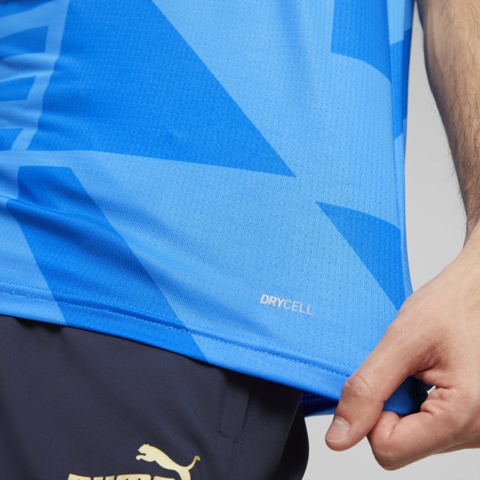 Puma På Tilbud Italien Fotball Hjemme Herre Førkampstrøye Tenne Blå-elektrisk Blå