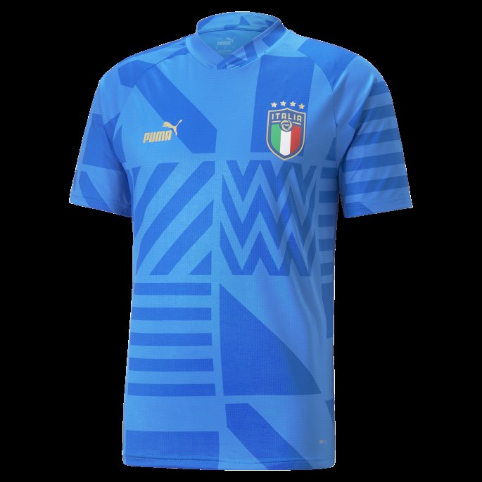 Puma På Tilbud Italien Fotball Hjemme Herre Førkampstrøye Tenne Blå-elektrisk Blå