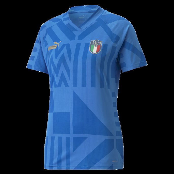 Puma På Salg Tenne Blå-elektrisk Blå Italia Fotball Førkamptrøye Kvinner