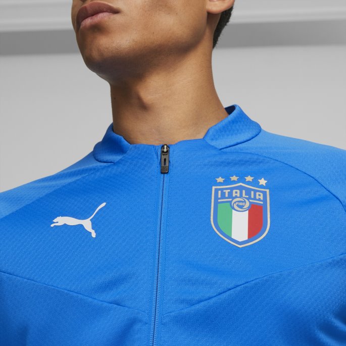 Puma På Salg Italia Fotballspiller Treningsjakke Herre Ultra Blå-hvit