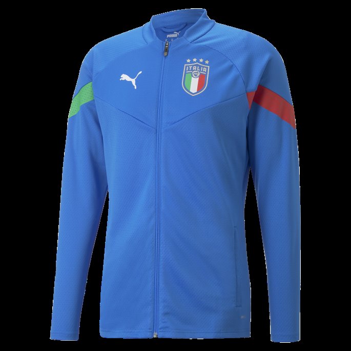 Puma På Salg Italia Fotballspiller Treningsjakke Herre Ultra Blå-hvit