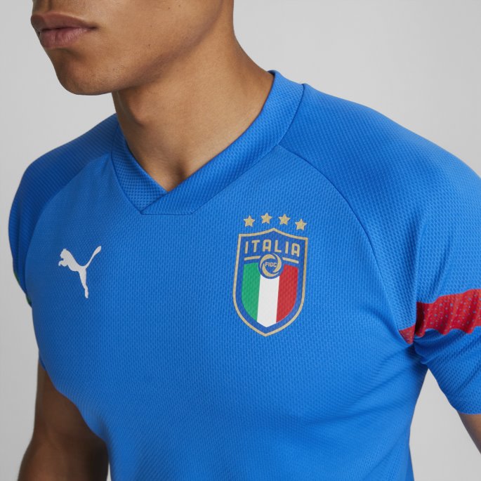 Ultra Blå-hvit Italia Fotballspiller Treningstrøye Menn Puma På Salg