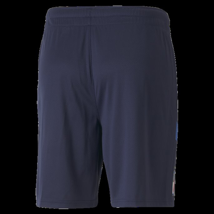 Italia Treningsshorts For Menn Peacoat-ignite Blå Puma På Tilbud