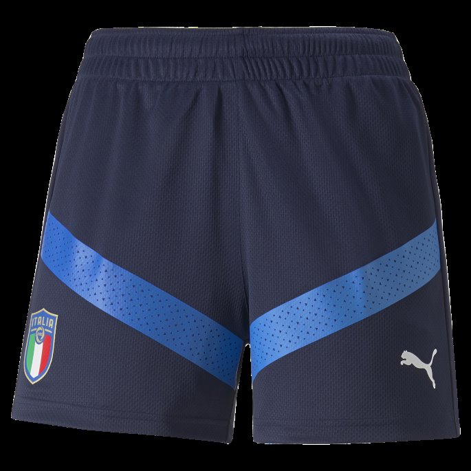Italy Football Proff Treningsshorts Kvinner Peacoat-ignite Blue Puma På Tilbud