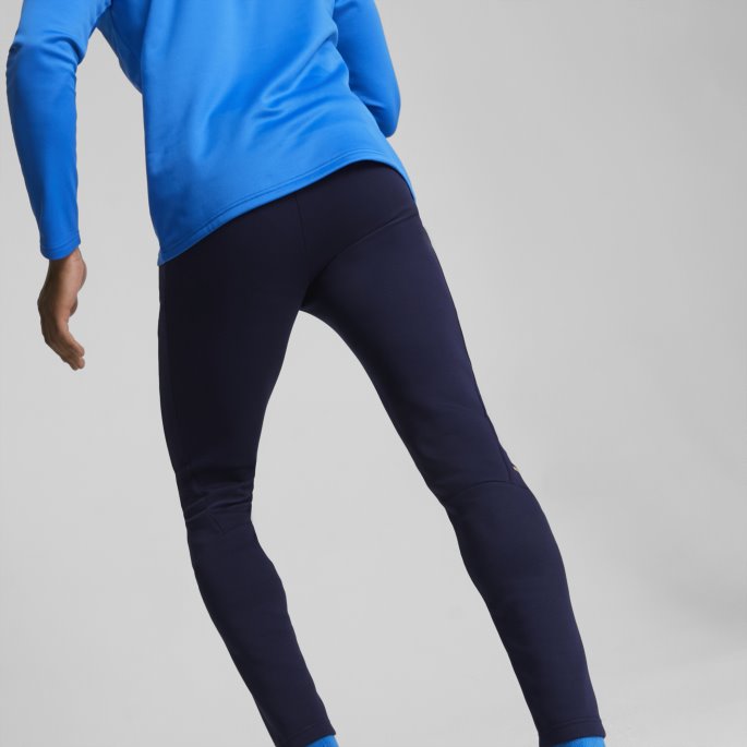 Italia Fotball Casuals Bukser Menn Peacoat-team Gold Puma På Salg