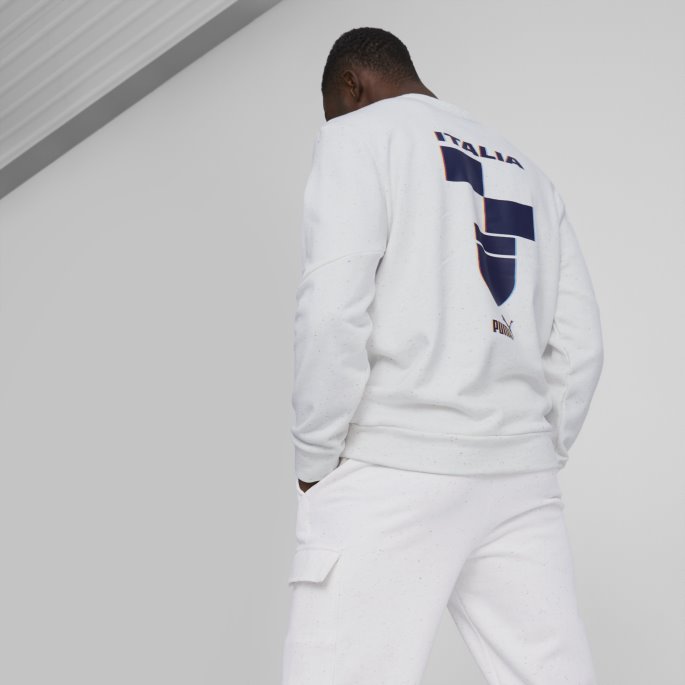 Italy Ftblculture Crewneck Herregenser Puma På Tilbud Hvit Lyng