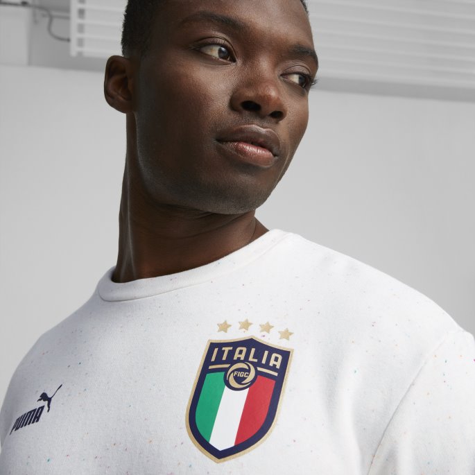 Italy Ftblculture Crewneck Herregenser Puma På Tilbud Hvit Lyng