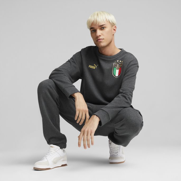 Mørkegrå Lyng-team Gull Italia Ftblkultur Joggebukser Herre Puma På Salg