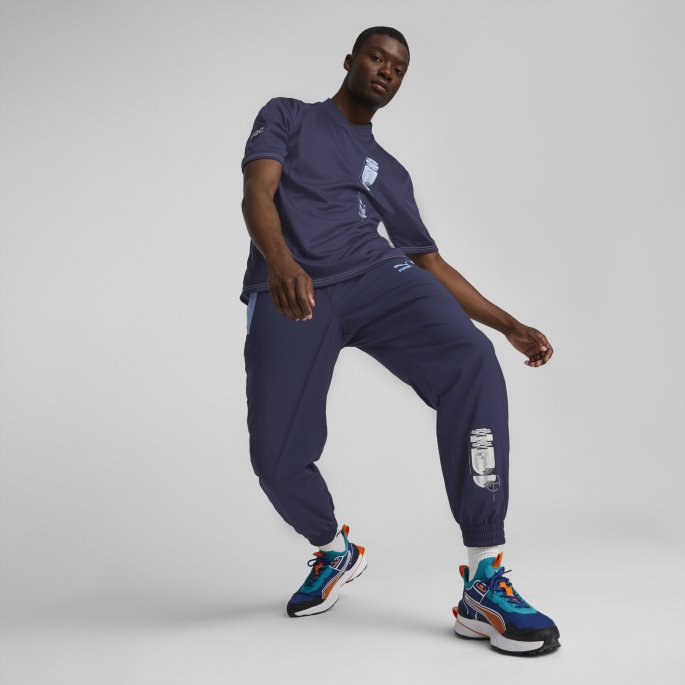 Puma På Salg Italia Football Statement Herretrøye Peacoat-Nimbus Cloud