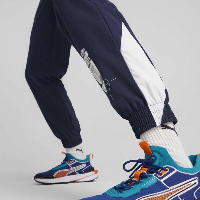 Puma På Salg Peacoat-nimbus Cloud Italia Ftblstatement Vevde Bukser Menn
