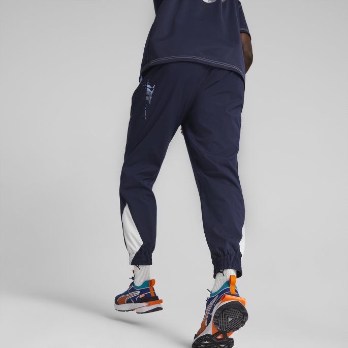 Puma På Salg Peacoat-nimbus Cloud Italia Ftblstatement Vevde Bukser Menn