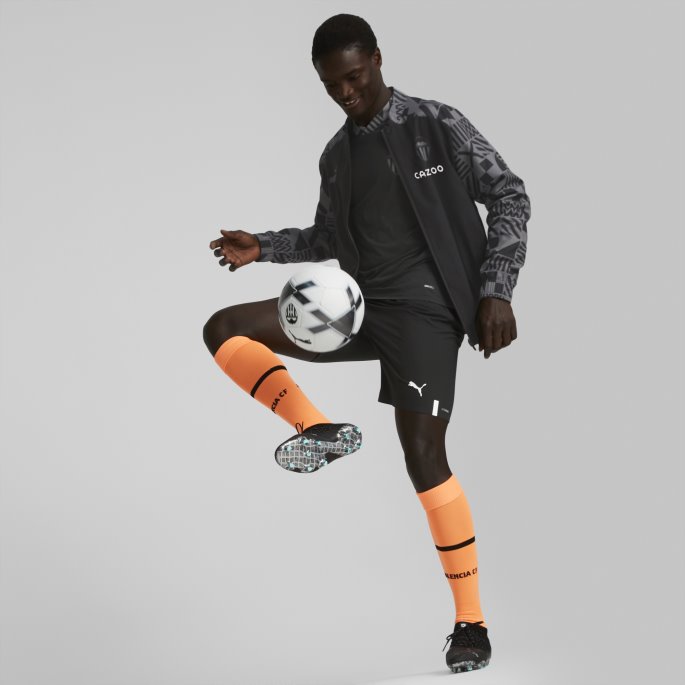 Puma På Salg Valencia Cf Fotball Prematch Jakke Menn Black-castlerock