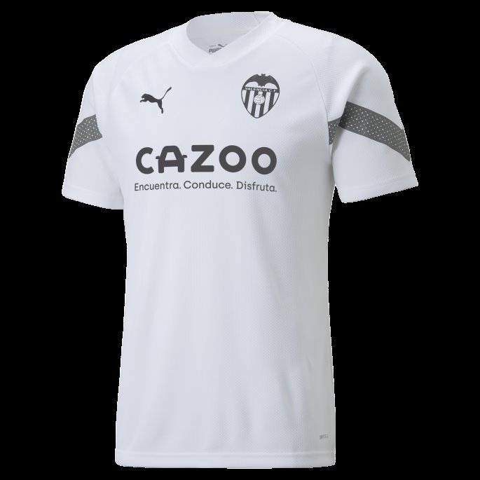 Valencia Cf Fotball Treningsdrakt Menn Puma På Tilbud Hvitrøkt Perle