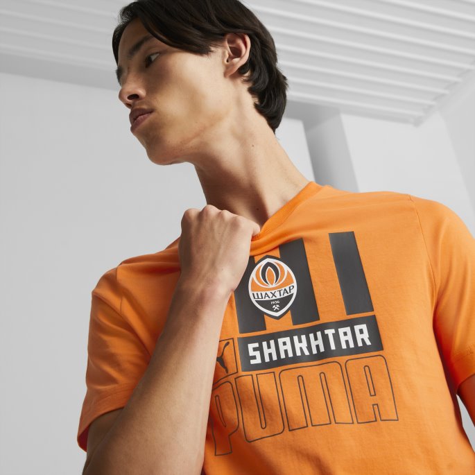 Gylden Valmue-svart Fc Shakhtar Donetsk Fotball Ftblcore Tee Menn Puma På Salg