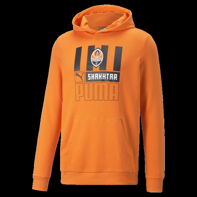 Fc Shakhtar Donetsk Fotball Ftblcore Hettegenser Menn Gylden Valmue-svart Puma På Salg