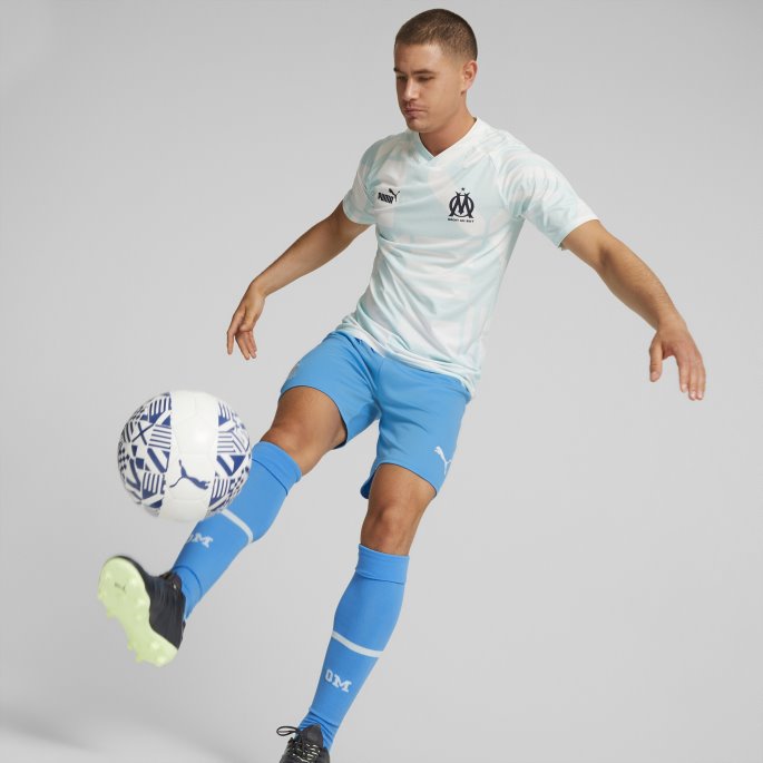 Puma På Tilbud Olympique De Marseille Fotball Førkampstrøye Menn Hvit-nitro Blå