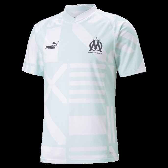 Puma På Tilbud Olympique De Marseille Fotball Førkampstrøye Menn Hvit-nitro Blå