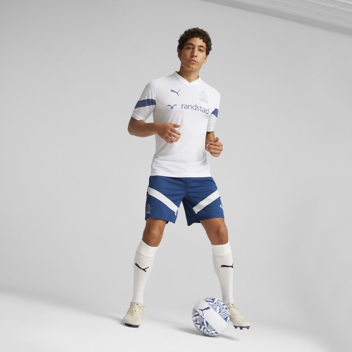 Puma På Tilbud Olympisk Marseille Fotball Treningshorts Herre Limoges-hvit
